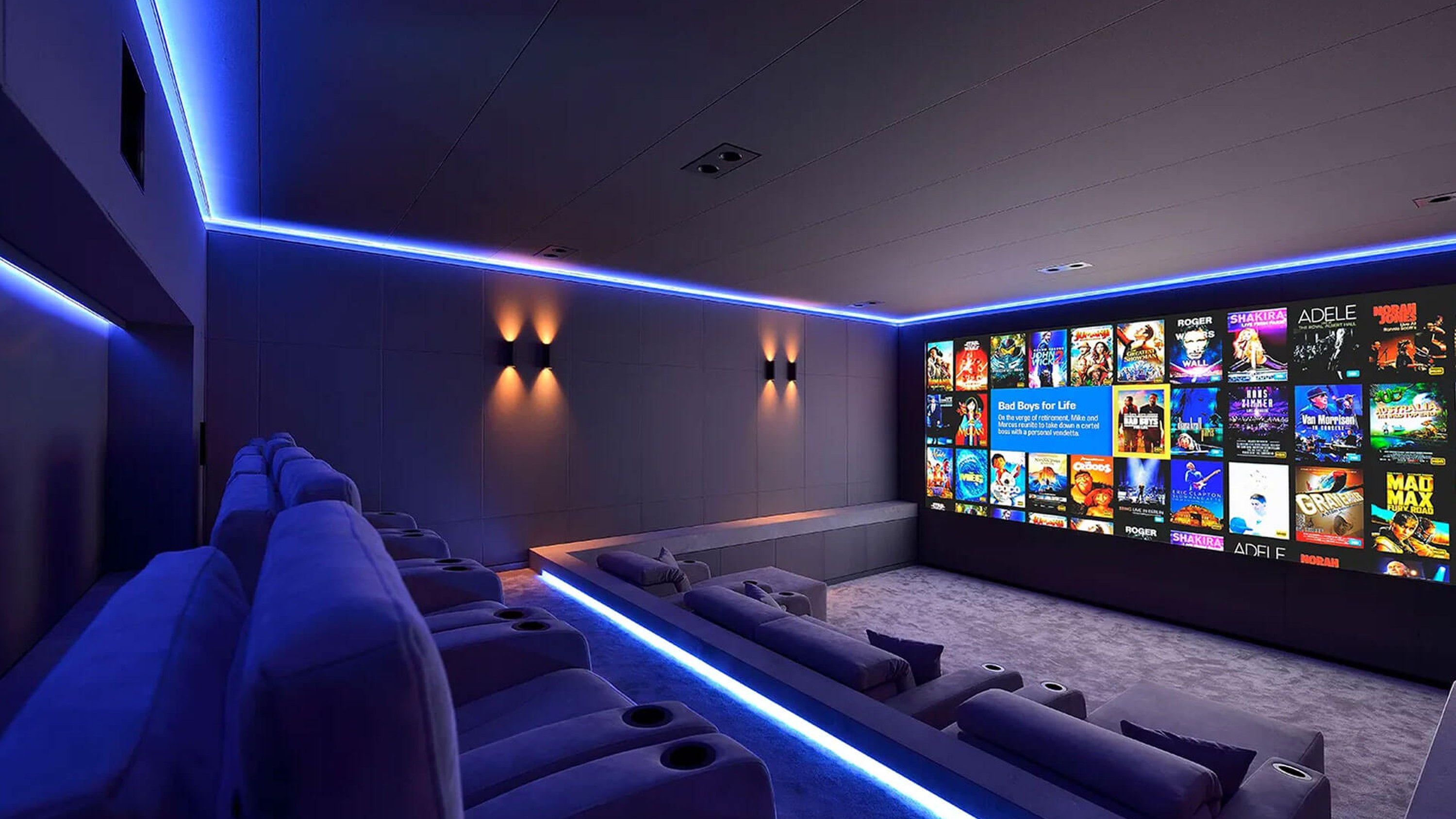 Dedicated home cinema with Future Automation concealment