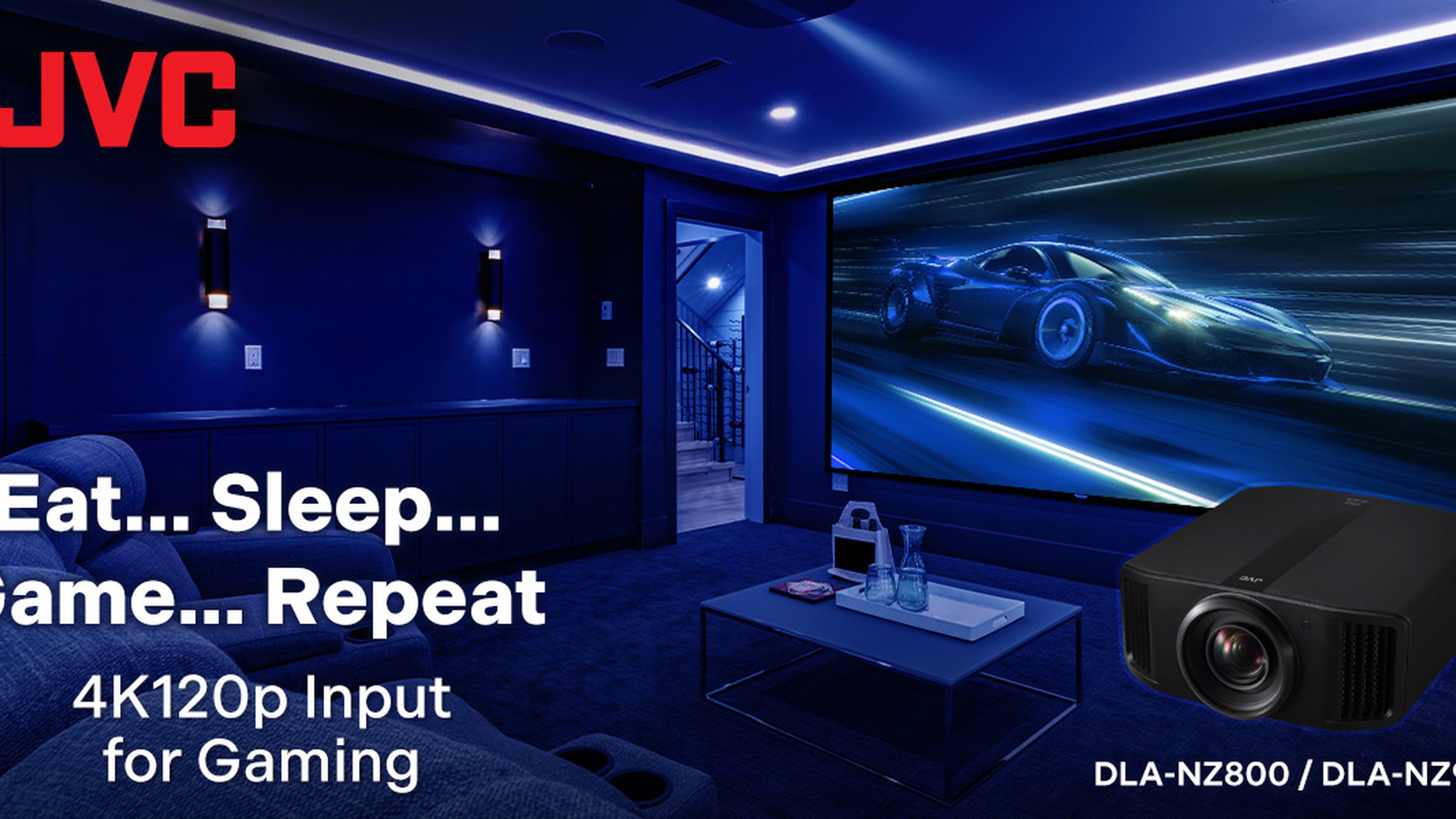 Home theatre gaming on a JVC projector with 4K/120 input