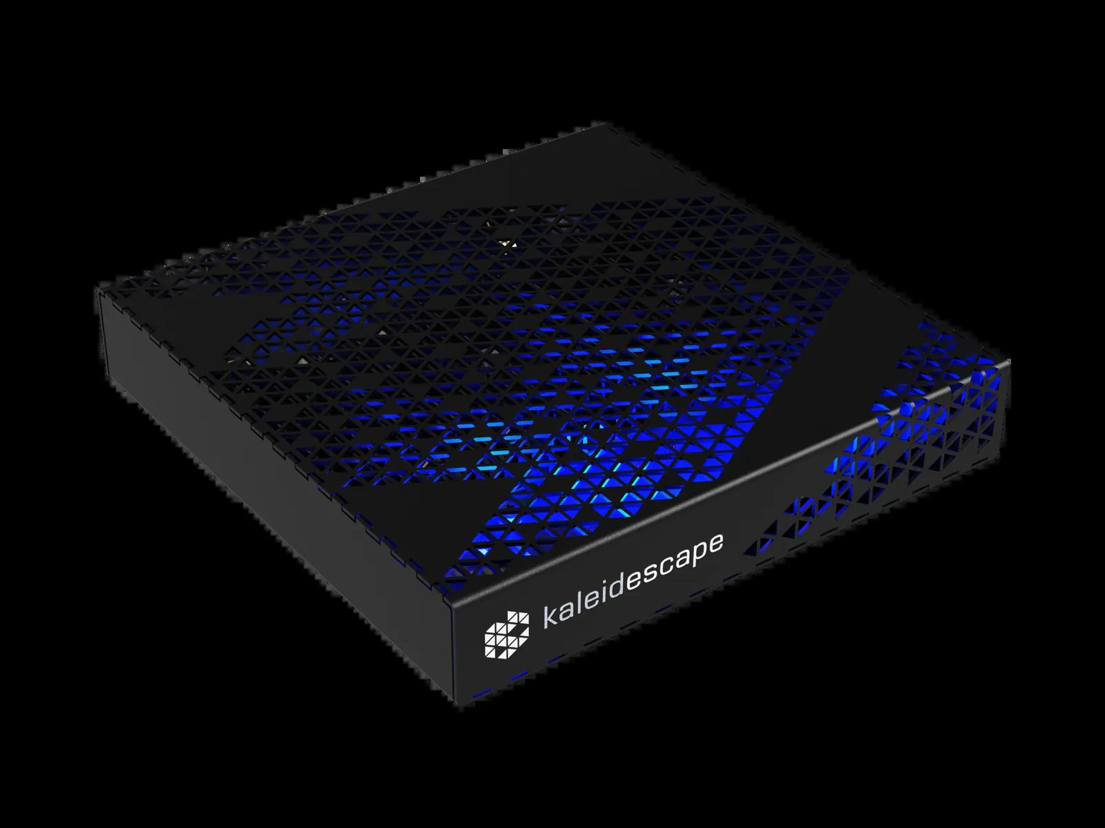 Kaleidescape Mini Terra Prime movie server, angled view