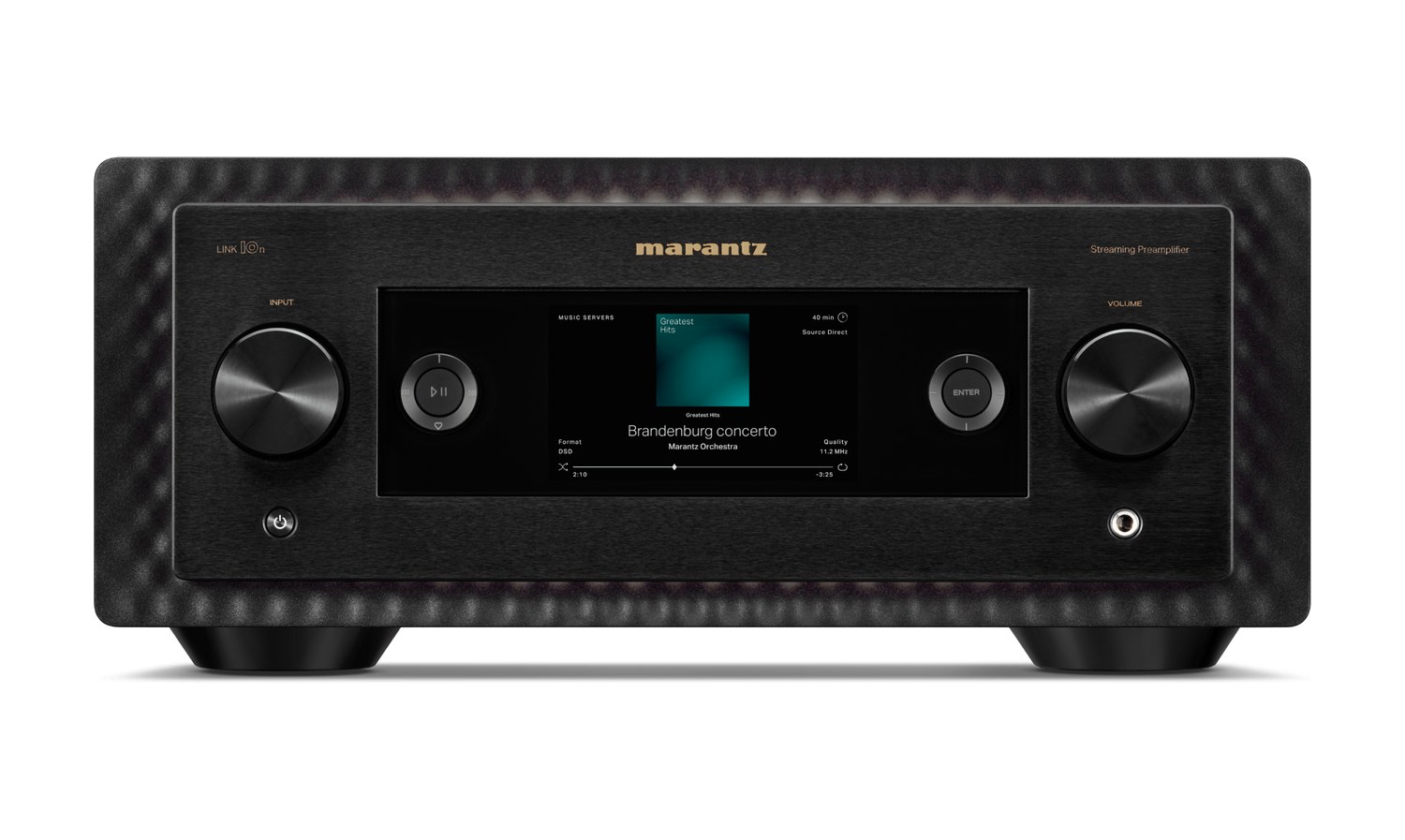 Marantz LINK 10n reference streaming preamplifier, front view