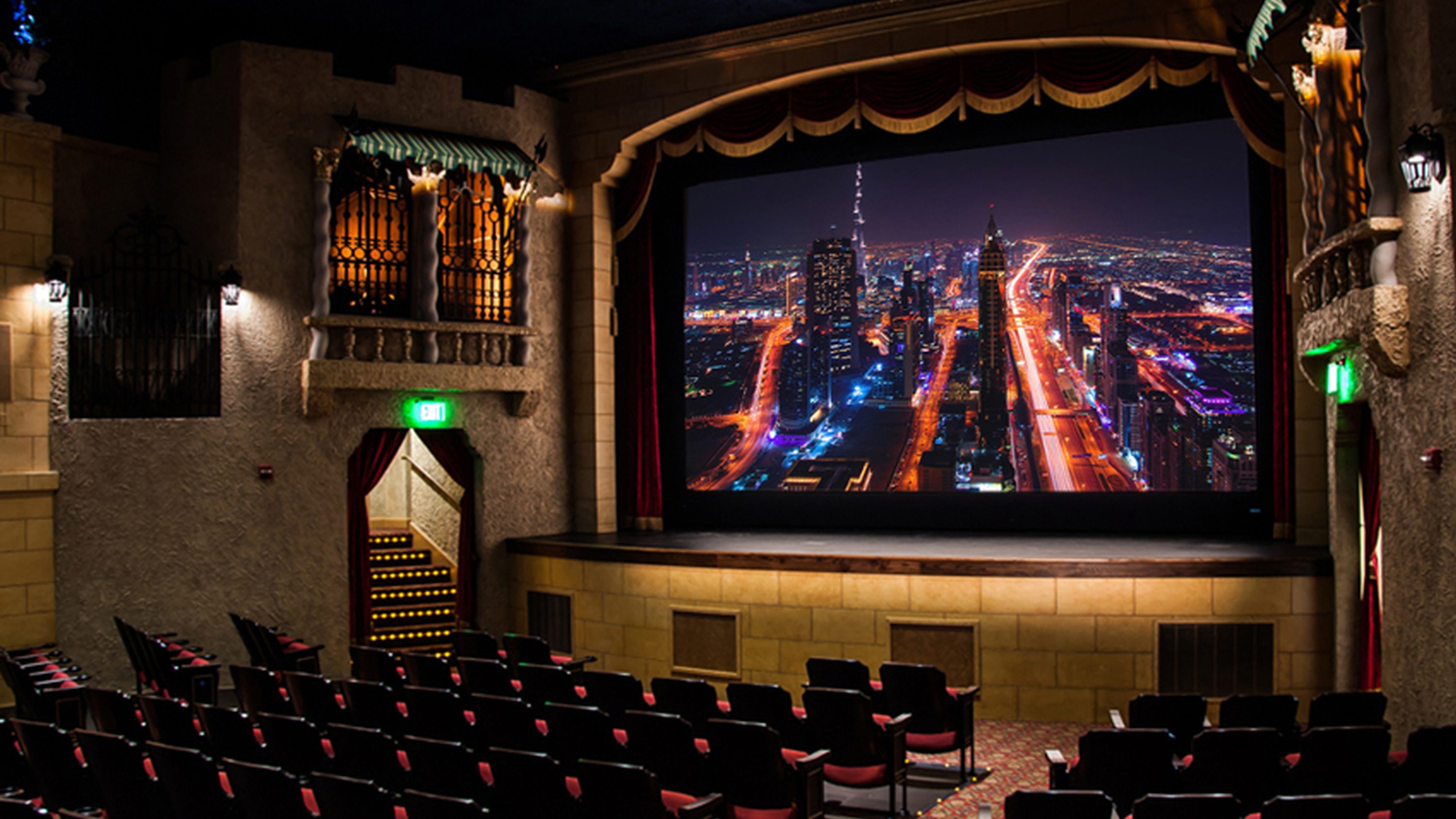 Stewart Filmscreen screen in a dedicated home theatre