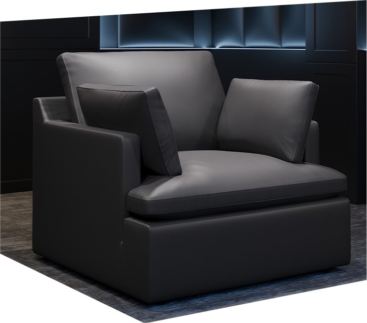 Valencia Cloud modular leather lounge seat