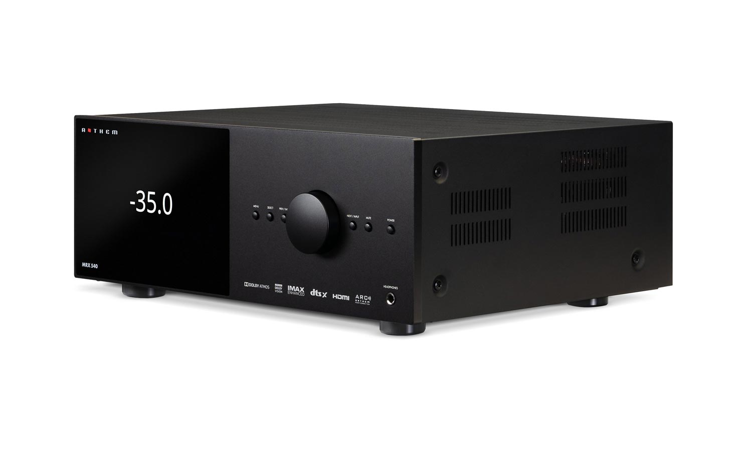 Anthem MRX 540 8K A/V receiver, front panel