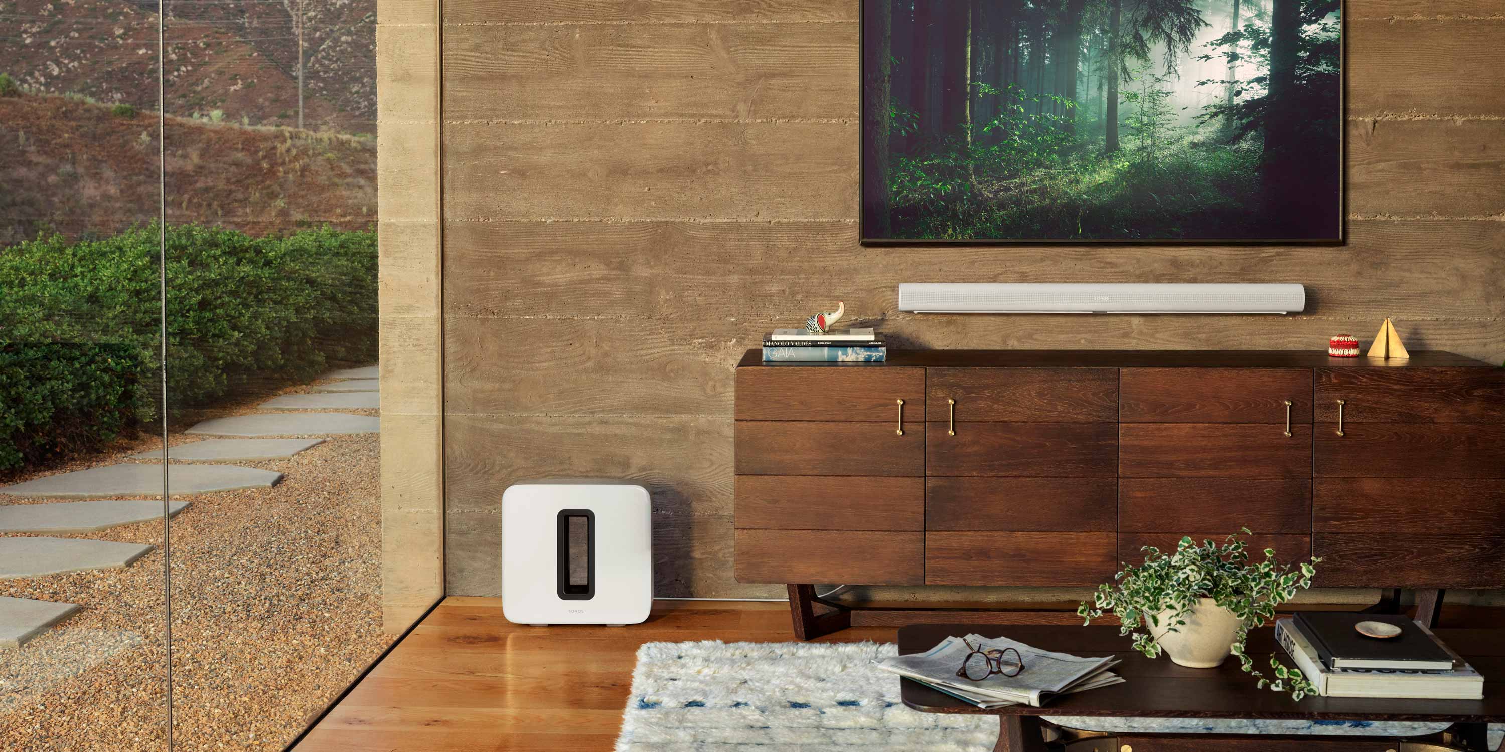 Sonos speaker in a modern Ottawa living room