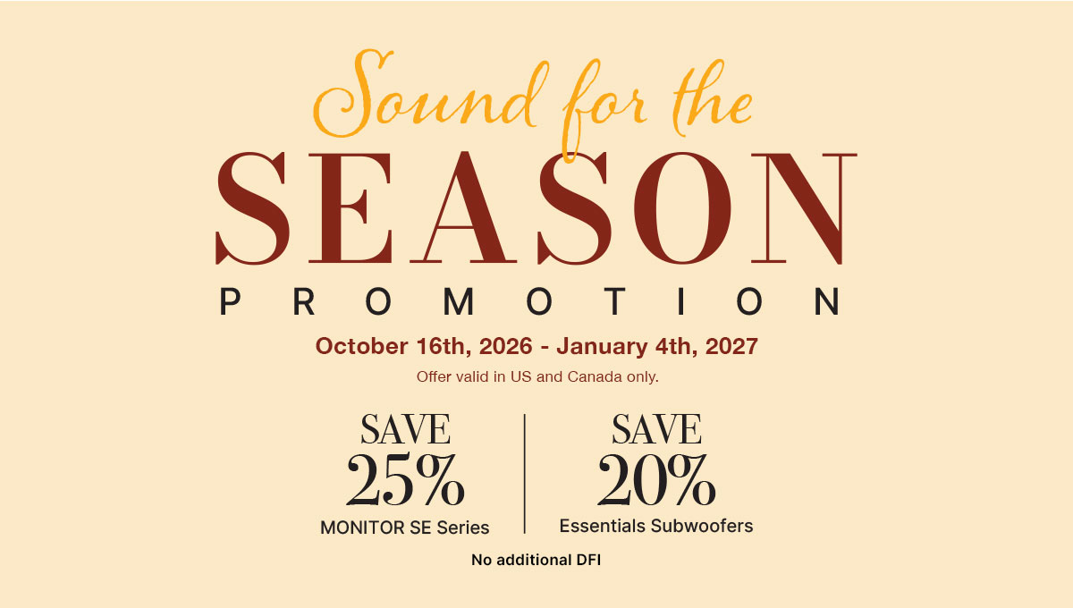 Paradigm Sound for the Season promotion at Aura Design Ottawa