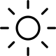 Sun brightness icon